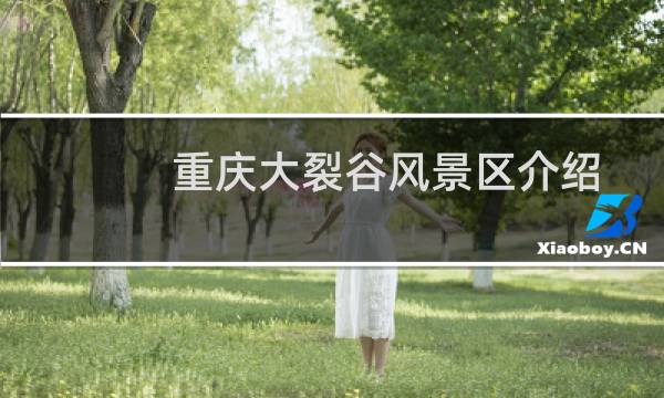 重庆大裂谷风景区介绍