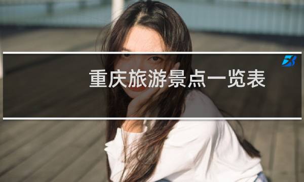 重庆旅游景点一览表
