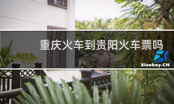 重庆火车到贵阳火车票吗