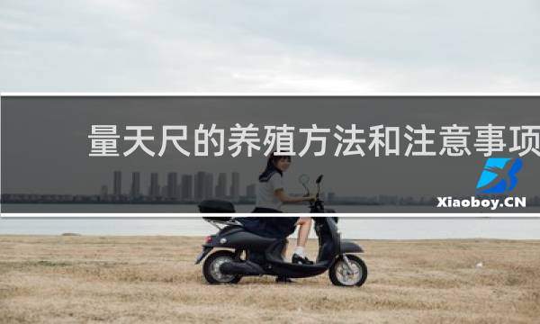 量天尺的养殖方法和注意事项