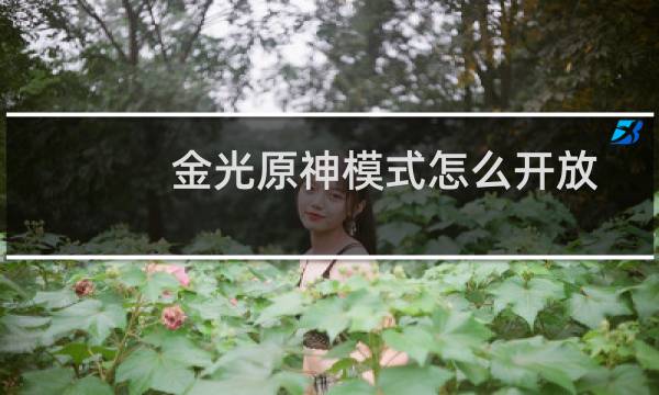 金光原神模式怎么开放