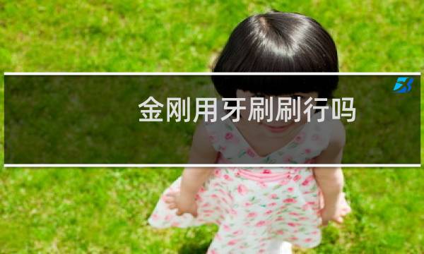 金刚用牙刷刷行吗