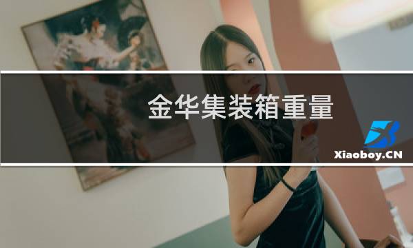 金华集装箱重量