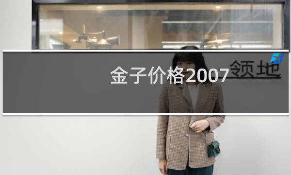 金子价格2007