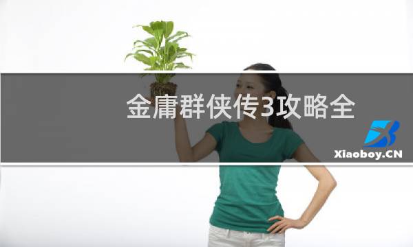 金庸群侠传3攻略全