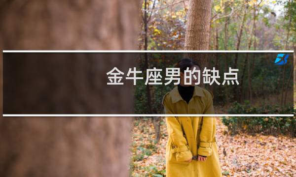 金牛座男的缺点