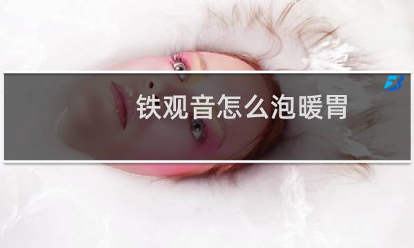 铁观音怎么泡暖胃