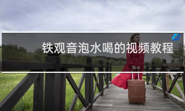 铁观音泡水喝的视频教程