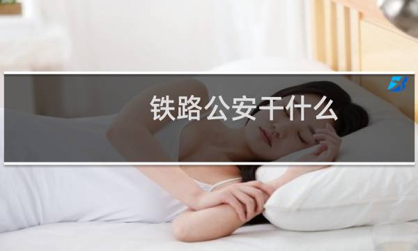 铁路公安干什么