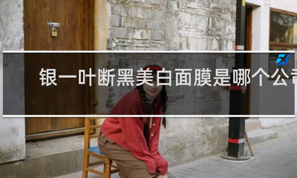 银一叶断黑美白面膜是哪个公司