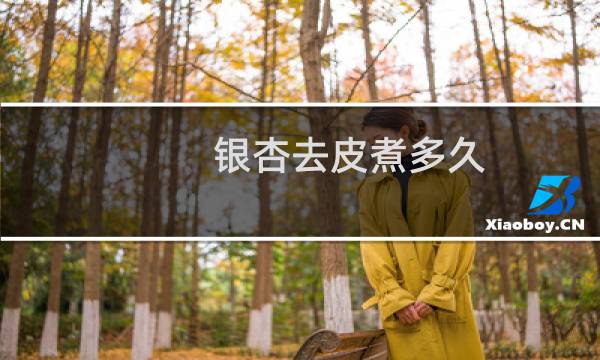 银杏去皮煮多久
