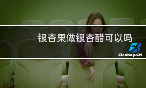 银杏果做银杏醋可以吗