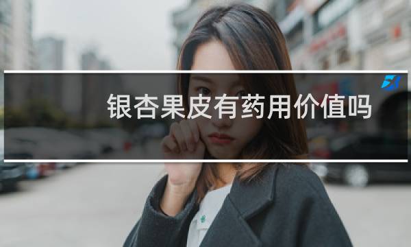 银杏果皮有药用价值吗