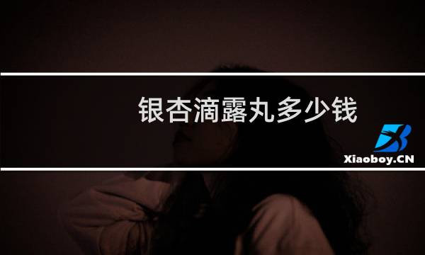 银杏滴露丸多少钱