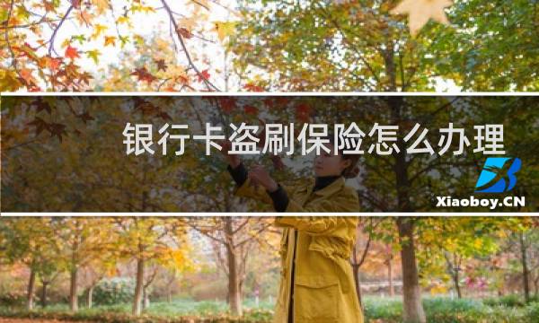 银行卡盗刷保险怎么办理