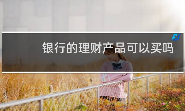 银行的理财产品可以买吗