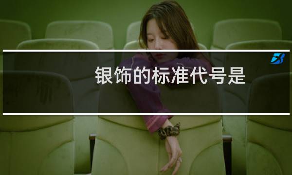 银饰的标准代号是