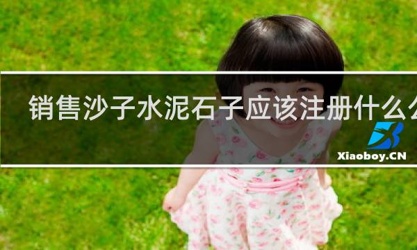 销售沙子水泥石子应该注册什么公司