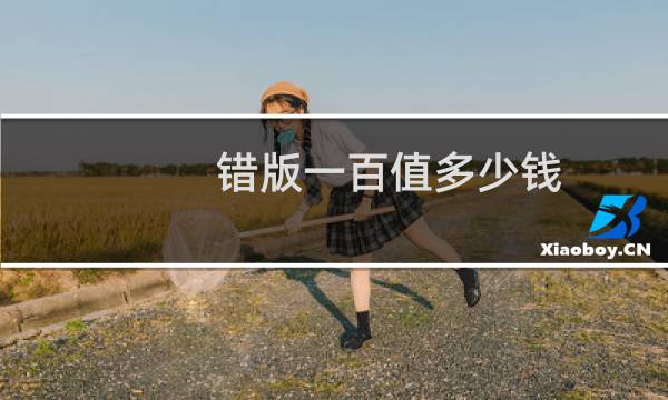 错版一百值多少钱