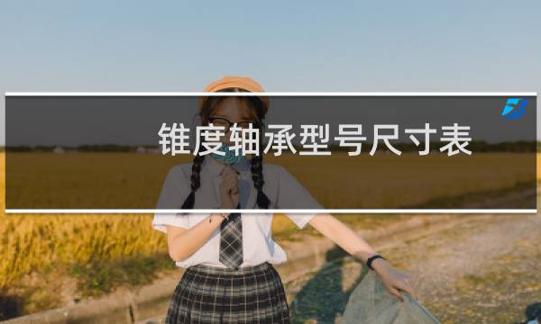 锥度轴承型号尺寸表