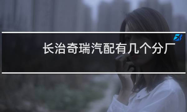 长治奇瑞汽配有几个分厂