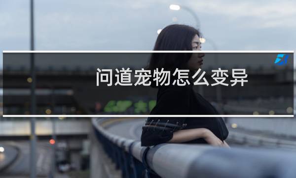 问道宠物怎么变异