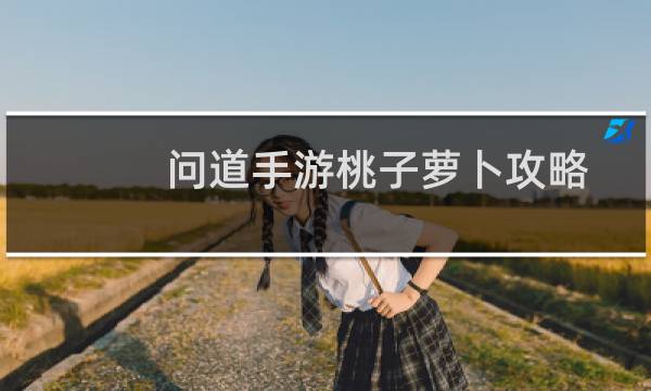 问道手游桃子萝卜攻略