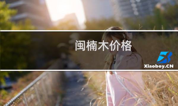 闽楠木价格