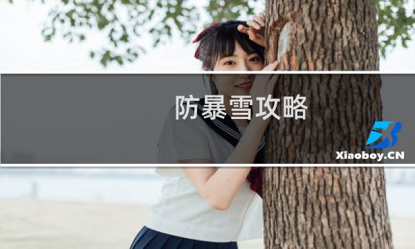 防暴雪攻略