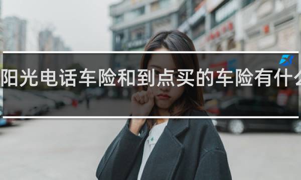 阳光电话车险和到点买的车险有什么区别