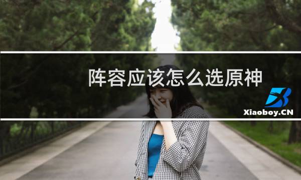 阵容应该怎么选原神