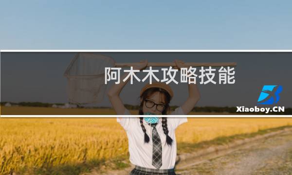 阿木木攻略技能