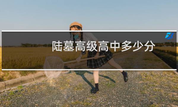 陆墓高级高中多少分