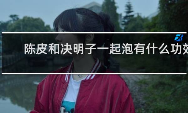 陈皮和决明子一起泡有什么功效