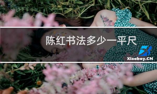 陈红书法多少一平尺