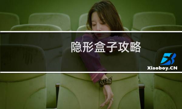 隐形盒子攻略