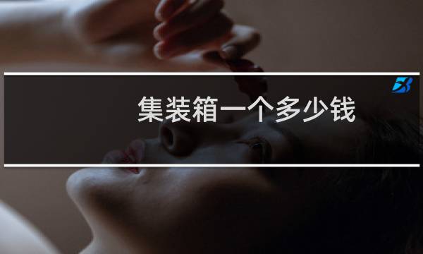 集装箱一个多少钱