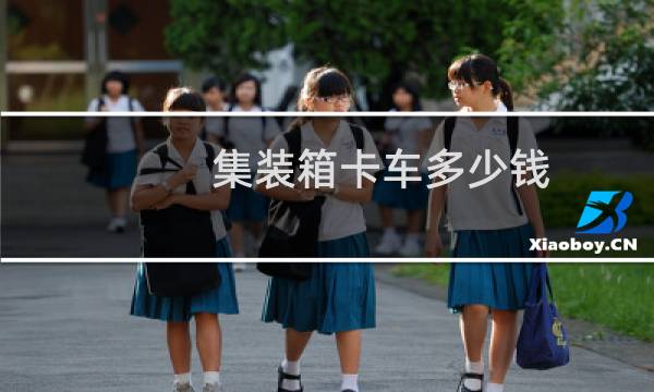 集装箱卡车多少钱