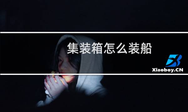 集装箱怎么装船