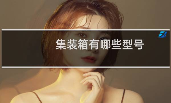 集装箱有哪些型号