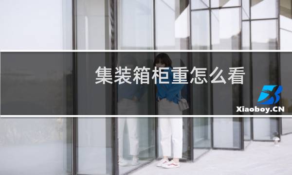 集装箱柜重怎么看