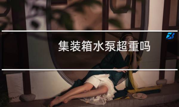 集装箱水泵超重吗
