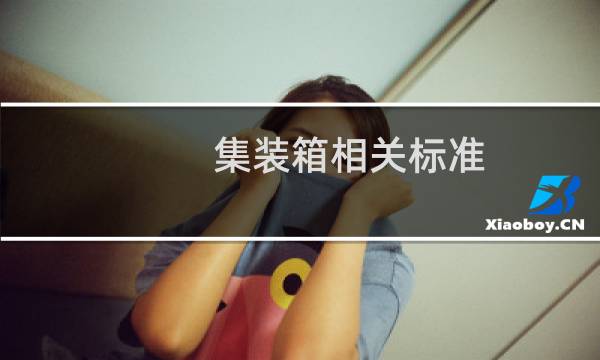 集装箱相关标准