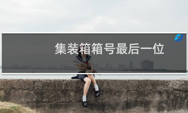 集装箱箱号最后一位