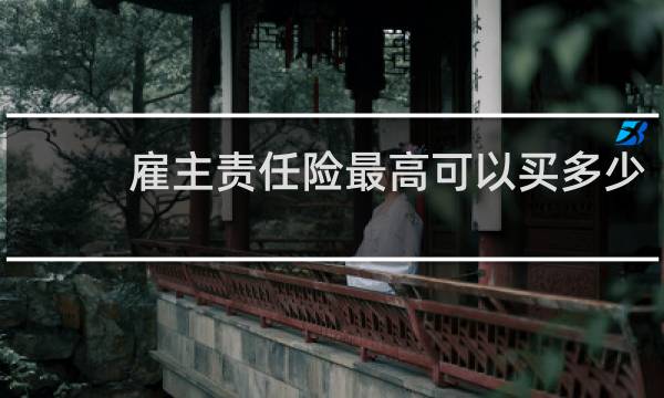 雇主责任险最高可以买多少