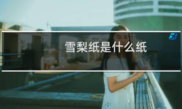 雪梨纸是什么纸
