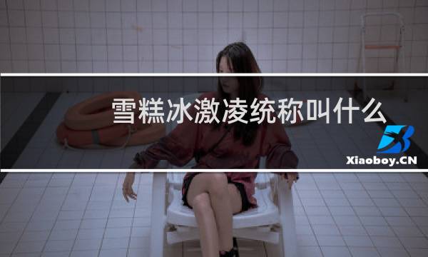 雪糕冰激凌统称叫什么