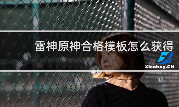 雷神原神合格模板怎么获得