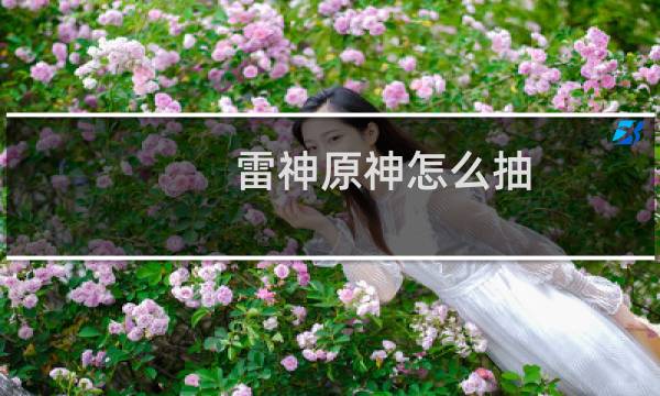 雷神原神怎么抽