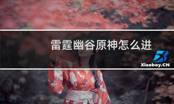 雷霆幽谷原神怎么进